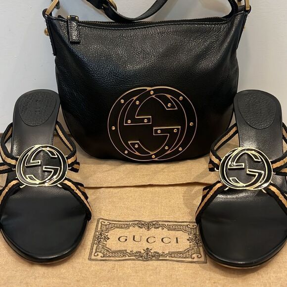 Gucci GG Blondie Mini Leather Bag and Heels Bundle - Picture 4 of 15